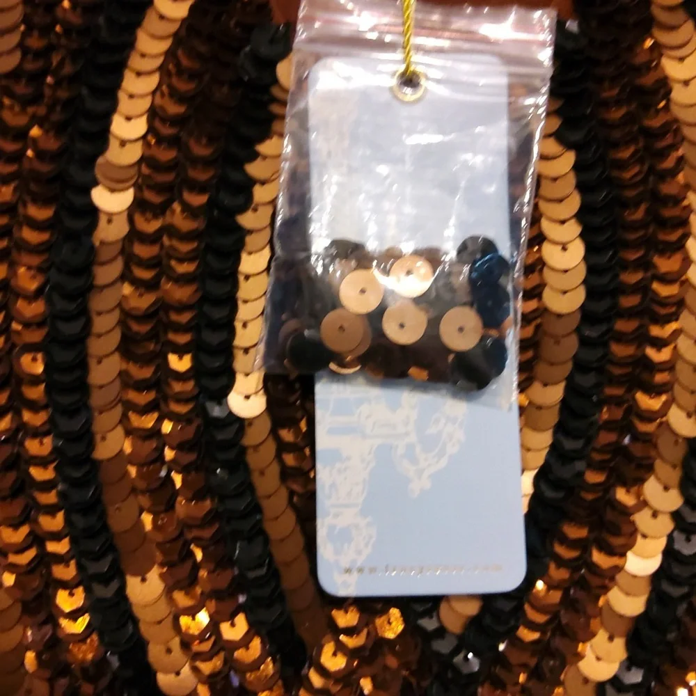 💥New💥TRACY REESE🥳Host Pick🥳 Copper Sequin Shift Dress - Picture 6 of 6